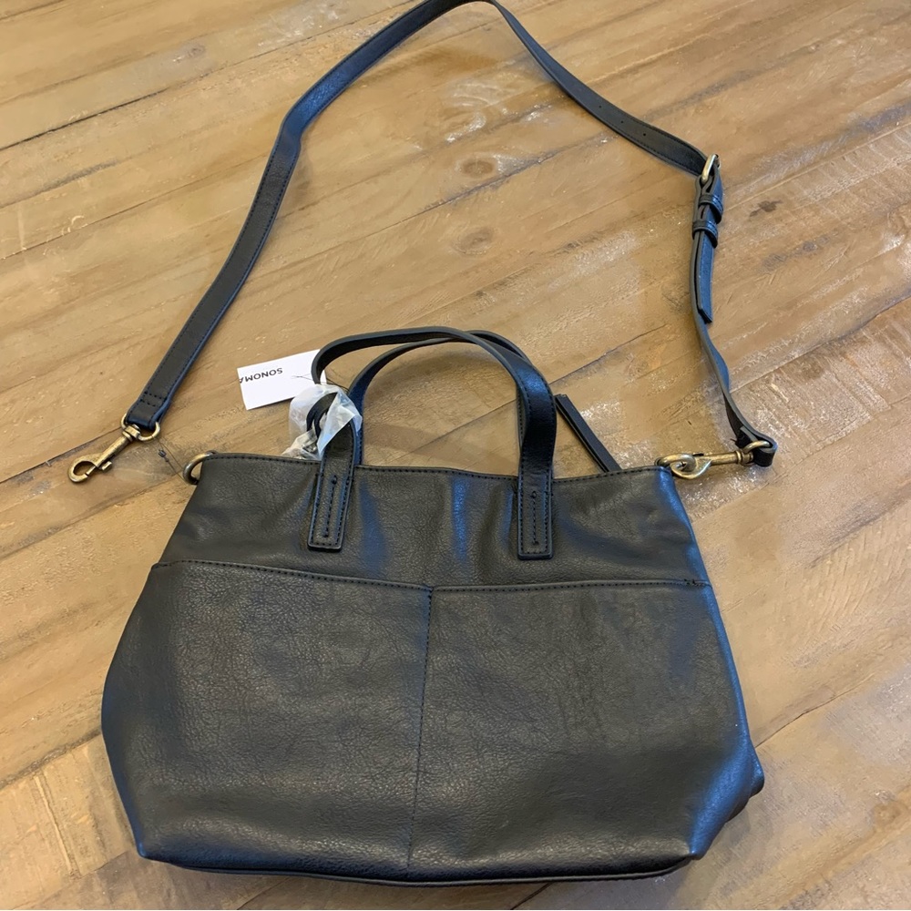 NWT Sonoma | Black Mini Pocket Tote Bag